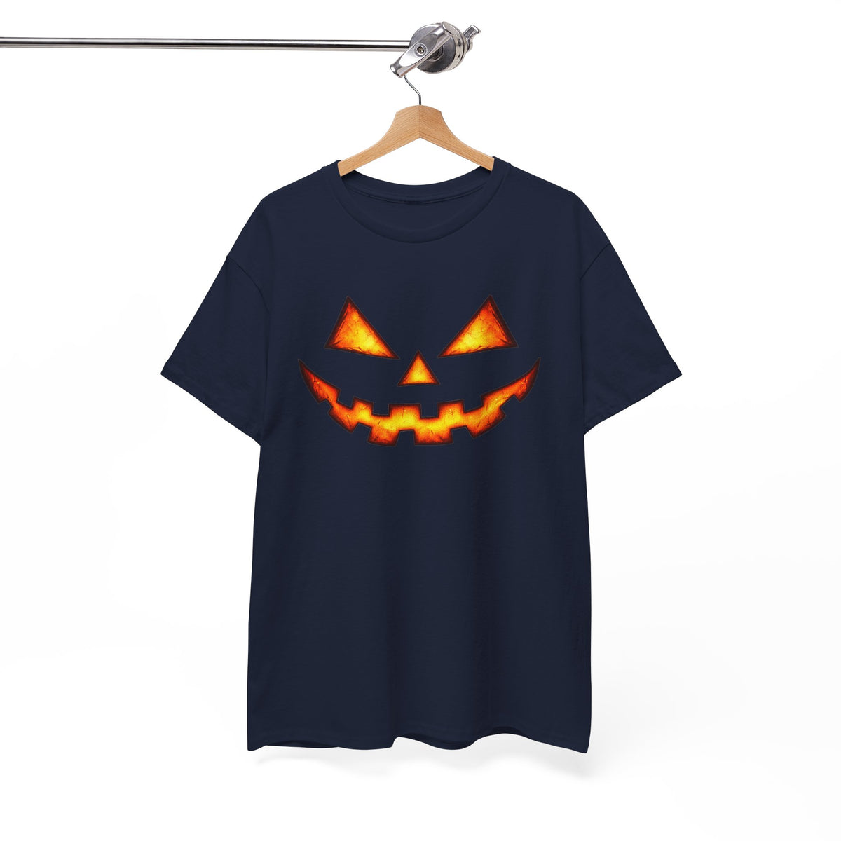 Jack-O'-Lantern Pumpkin Scary Face T-Shirt — Halloween Horror Costume Tee
