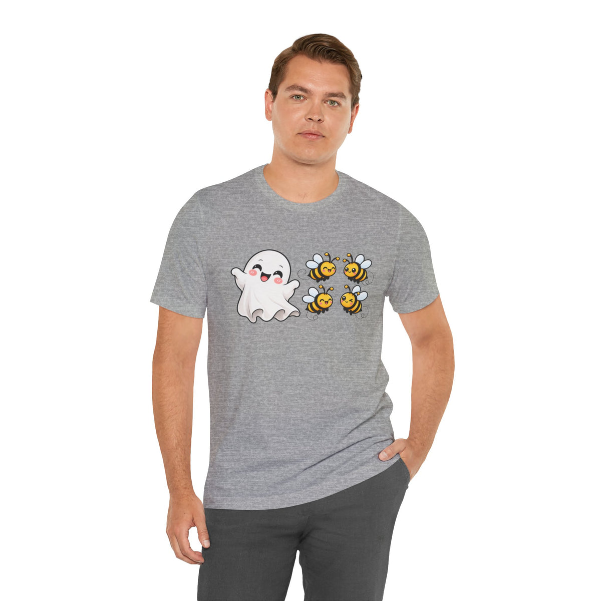 Boo & Bees Halloween Tee – Cute Ghost & Bee Shirt | Spooky Season Must-Have
