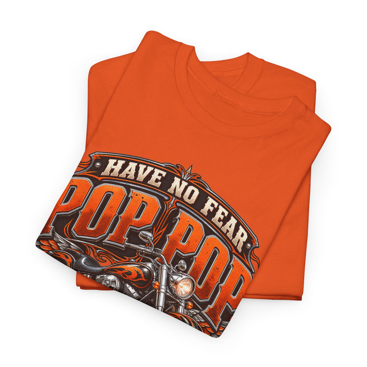 Pop Pop Is Here Motorcycle Dad T-Shirt