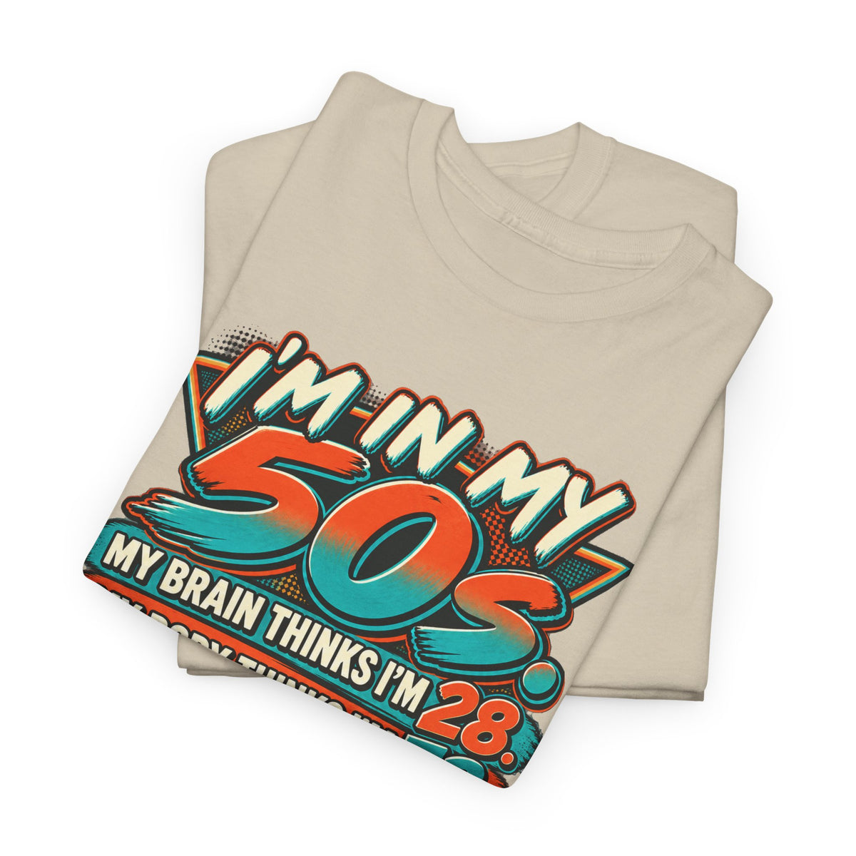 Retro 50s Birthday T‑Shirt — "I'm in My 50s" 80s Playlist Cassette Tee