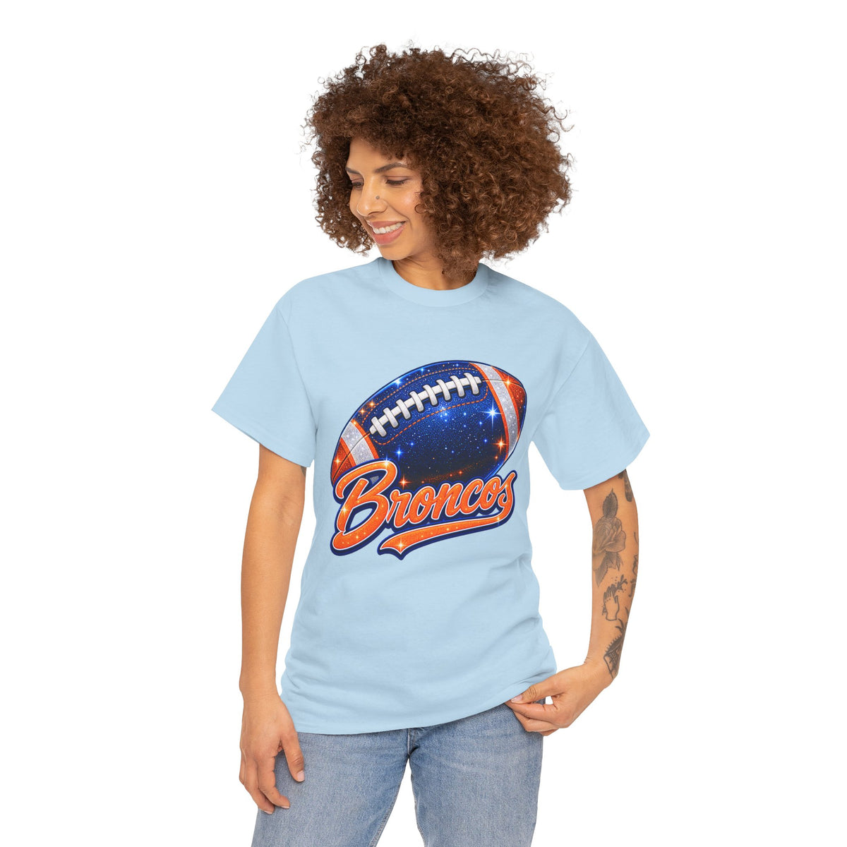 Broncos Football T-Shirt — Galaxy Football Graphic Tee