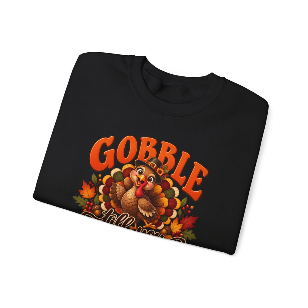 Thanksgiving Turkey 'Gobble Till You Wobble' Crewneck Sweatshirt