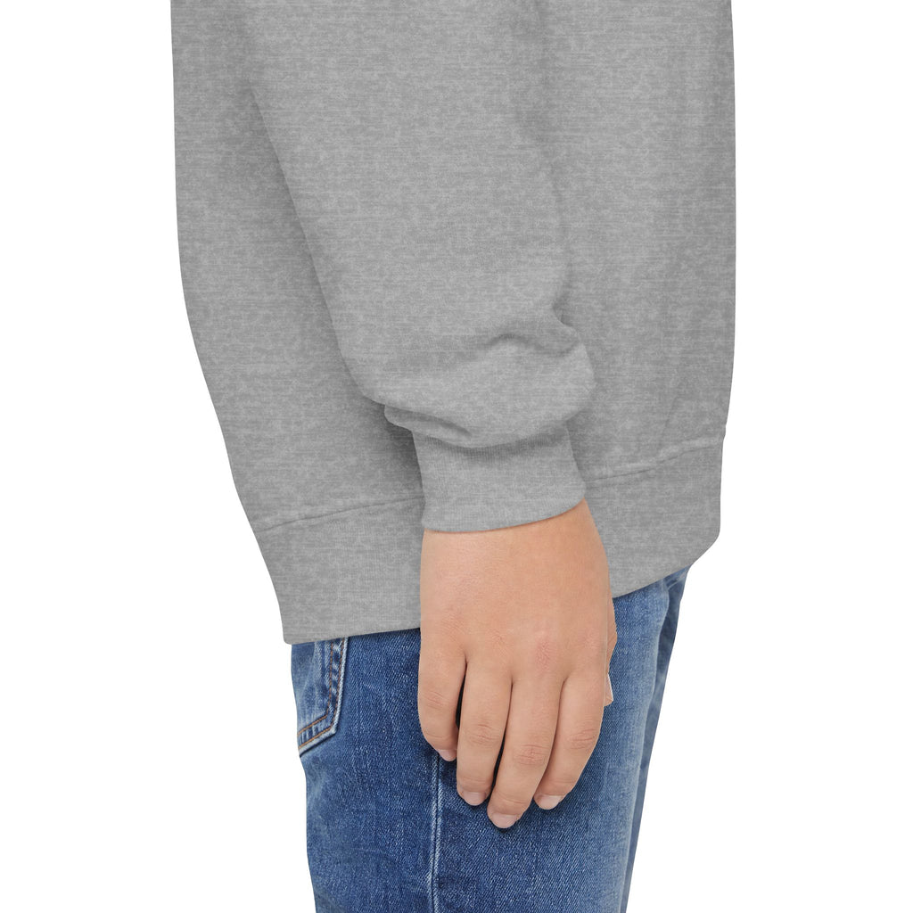 Youth Crewneck Sweatshirt — Cute Smiley "Stay Sweet" Graphic, Kids Cozy Pullover