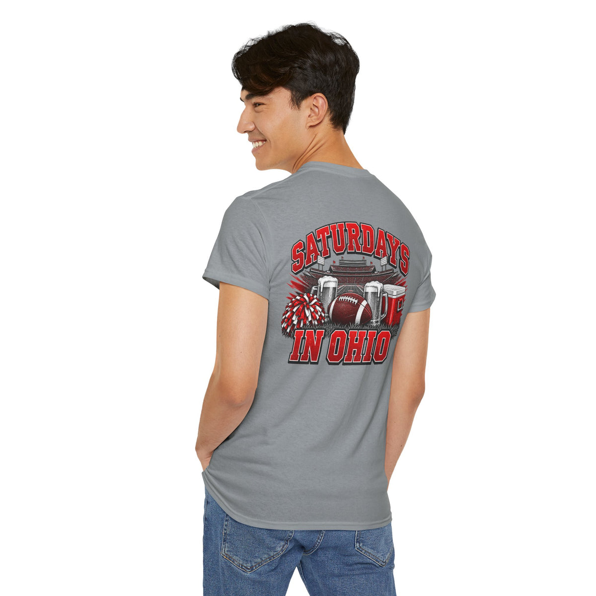 T-Shirt — Saturdays in Ohio Football & Tailgate Tee