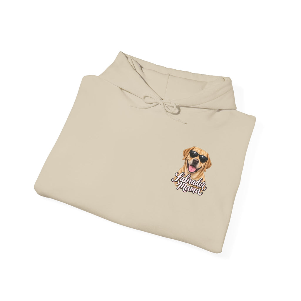 Labrador Mama Hoodie — Dog Mom Sweatshirt with Cute Sunglasses Lab Design