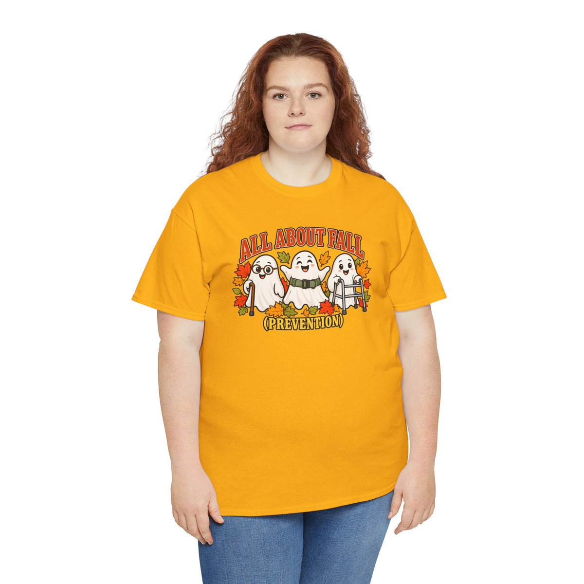 All About Fall (Prevention) Ghost Tee — Cute Halloween Autumn T-Shirt