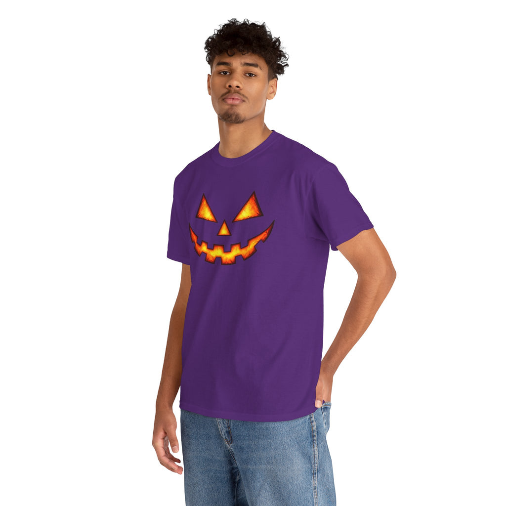 Jack-O'-Lantern Pumpkin Scary Face T-Shirt — Halloween Horror Costume Tee
