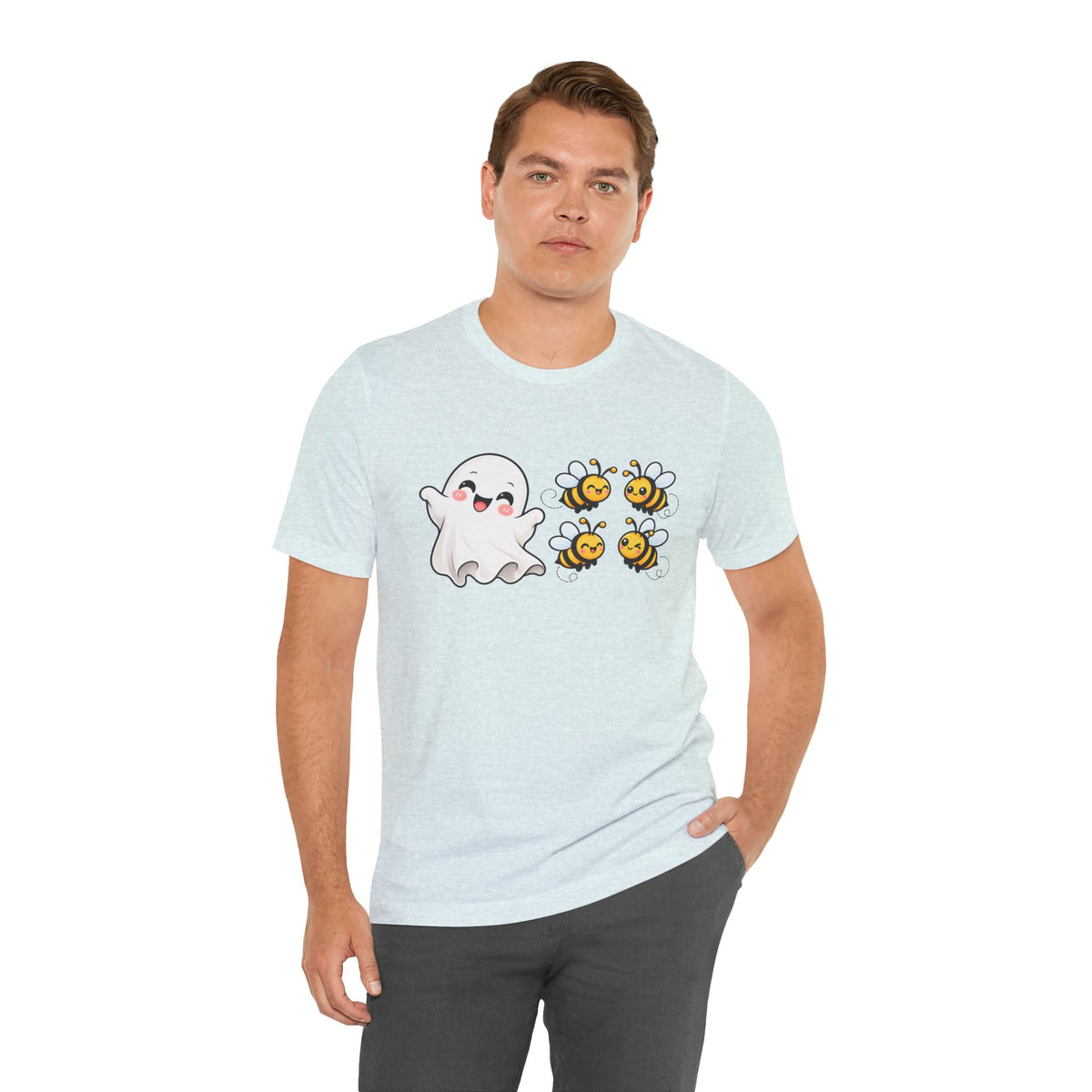Boo & Bees Halloween Tee – Cute Ghost & Bee Shirt | Spooky Season Must-Have