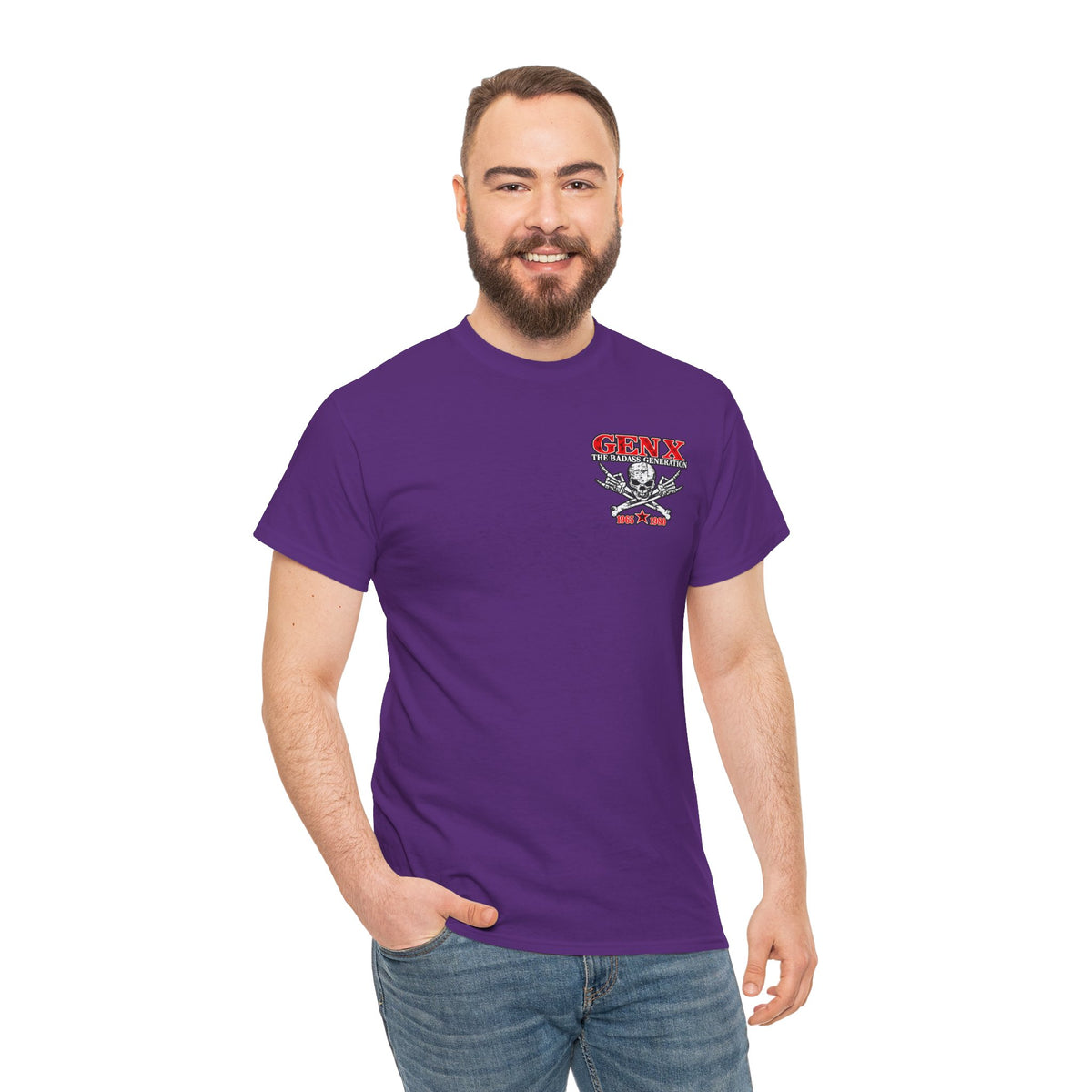 Gen X T‑Shirt — "The Badass Generation" Skull & Crossbones Retro Tee