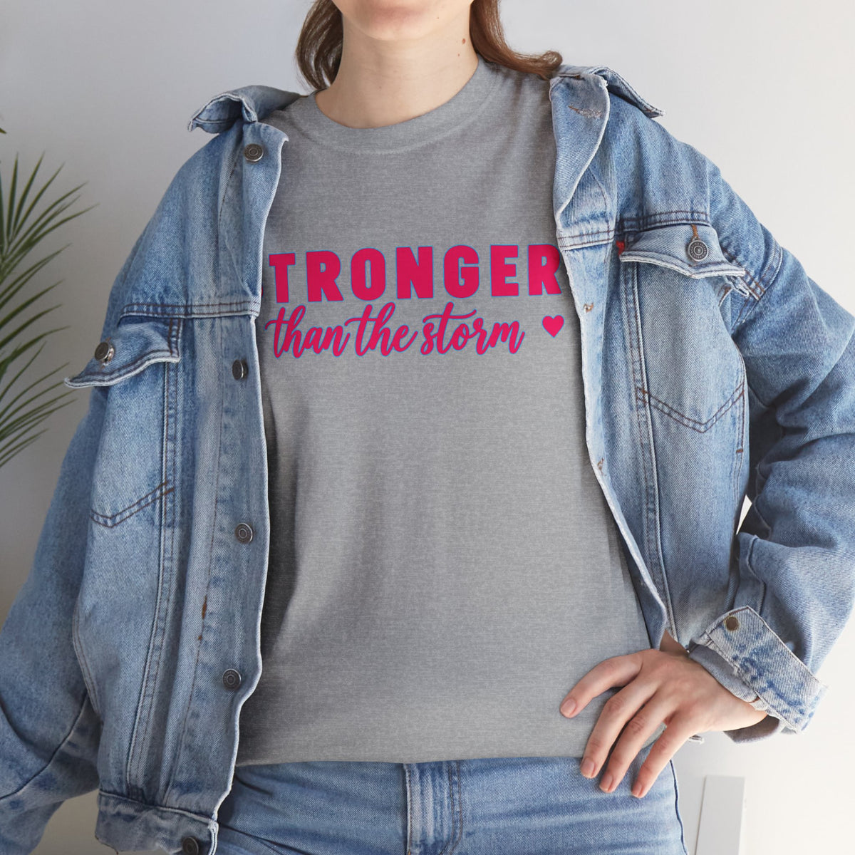 Stronger Than the Storm Tee - Inspirational Women's Resilience T-Shirt