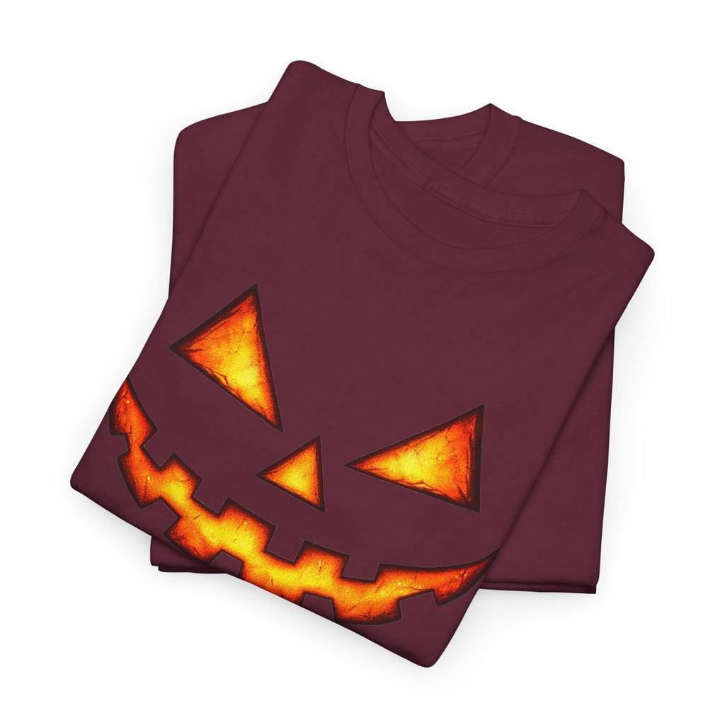 Jack-O'-Lantern Pumpkin Scary Face T-Shirt — Halloween Horror Costume Tee