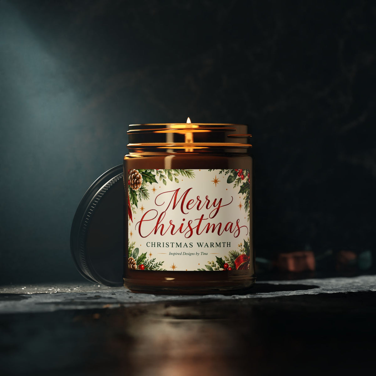 Merry Christmas Scented Warmth Soy Candle