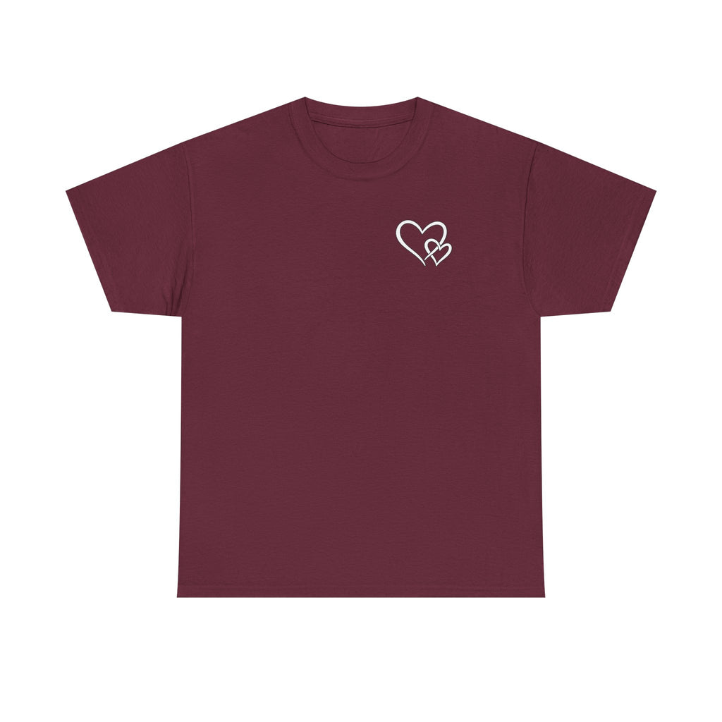 Inspirational Heart T-Shirt – "To the Person Behind Me: You Are Amazing, Beautiful and Enough" Motivational Tee