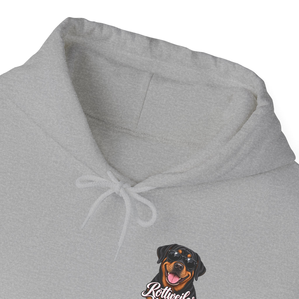 Rottweiler Mama Hoodie — Cute Rottie Portrait Pullover for Dog Moms