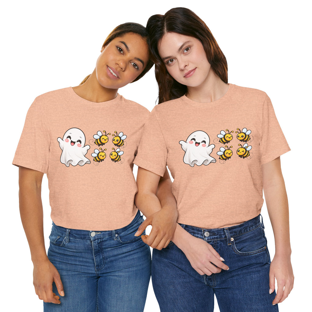 Boo & Bees Halloween Tee – Cute Ghost & Bee Shirt | Spooky Season Must-Have