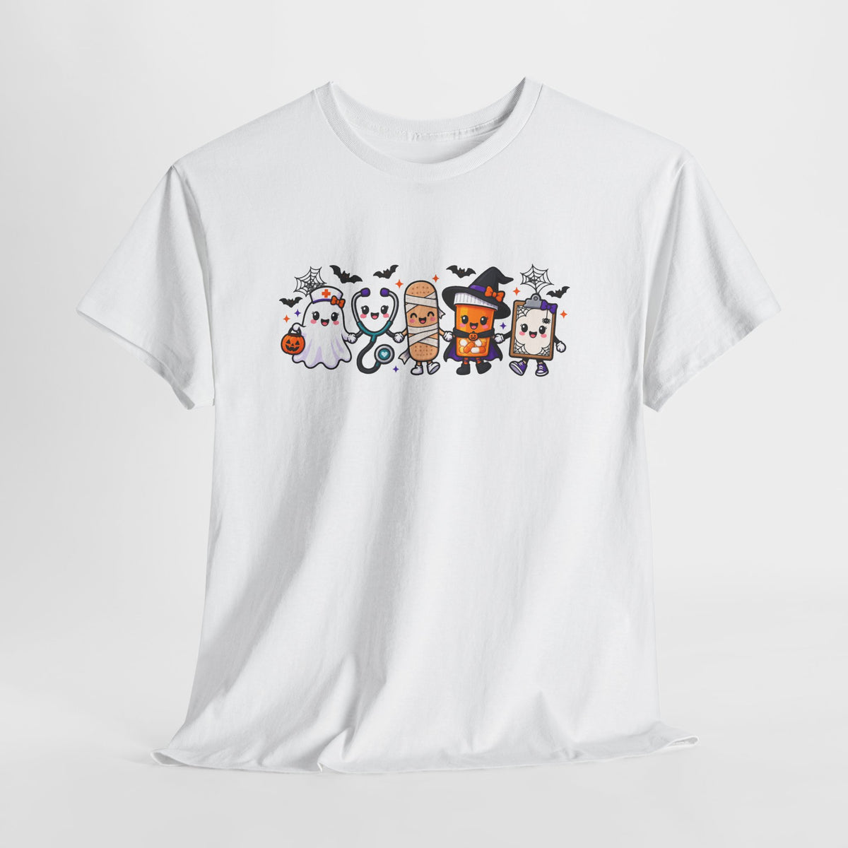 Halloween Candy Characters Tee — Cute Trick-or-Treat Ghosts & Candy Corn Shirt