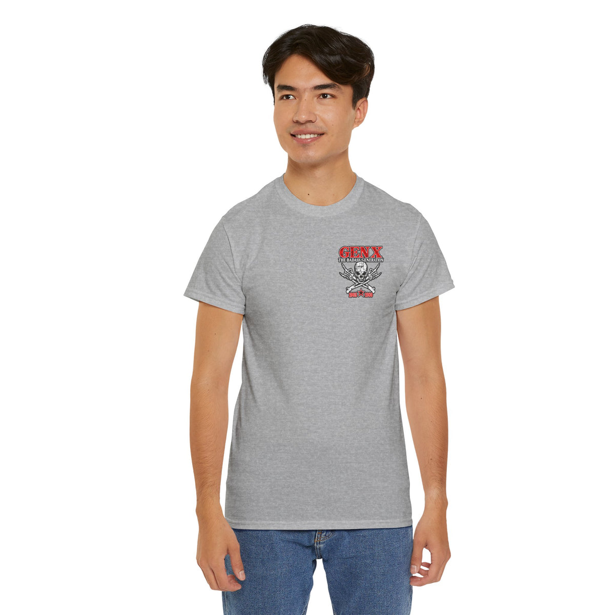 Gen X T‑Shirt — "The Badass Generation" Skull & Crossbones Retro Tee