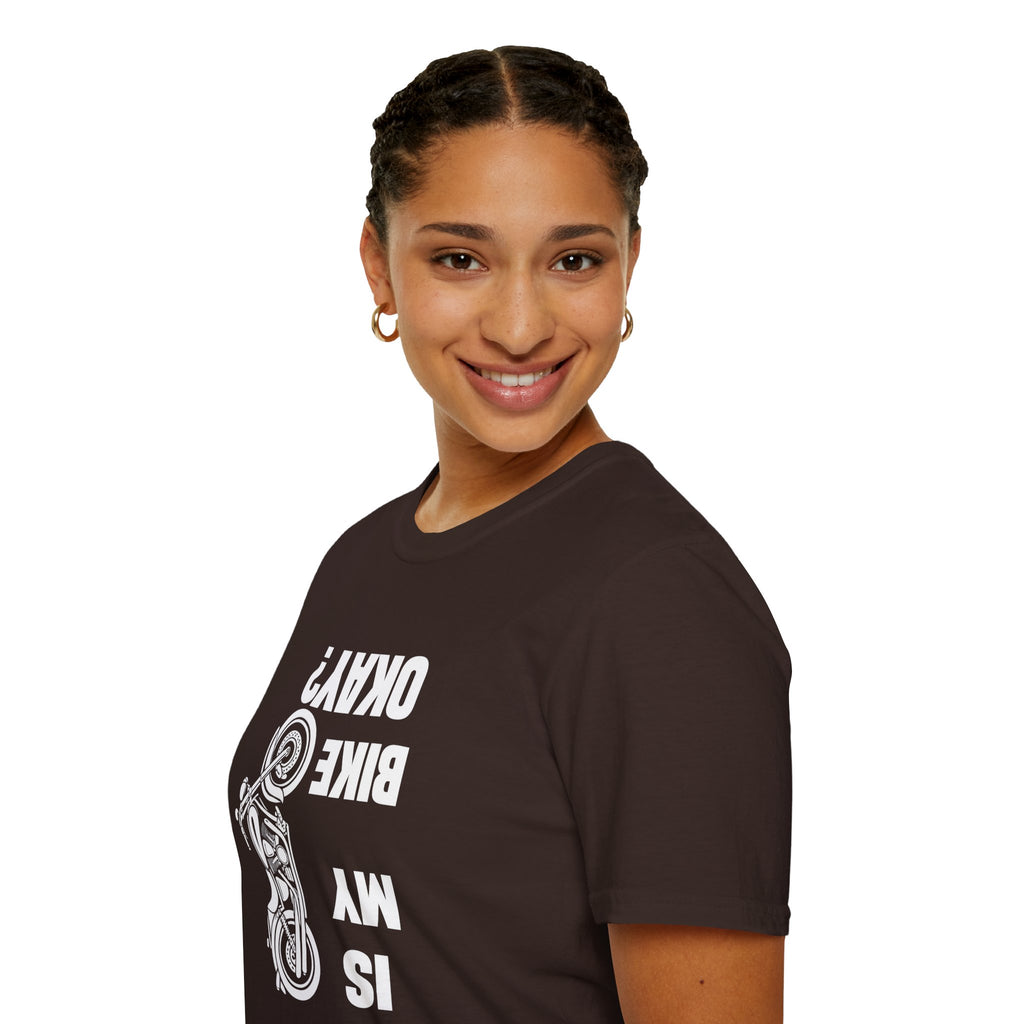 Motorcycle T‑Shirt — "Is My Bike Okay?" Bold Biker Tee