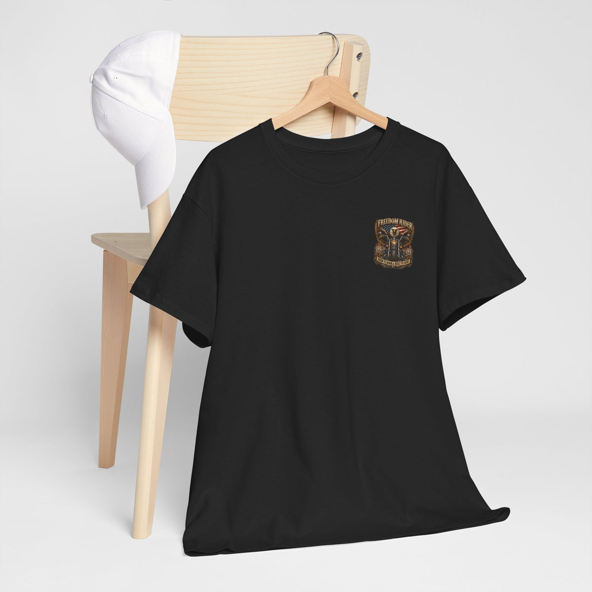 Freedom Rider Motorcycle T‑Shirt — Born to Roam Vintage Biker Tee