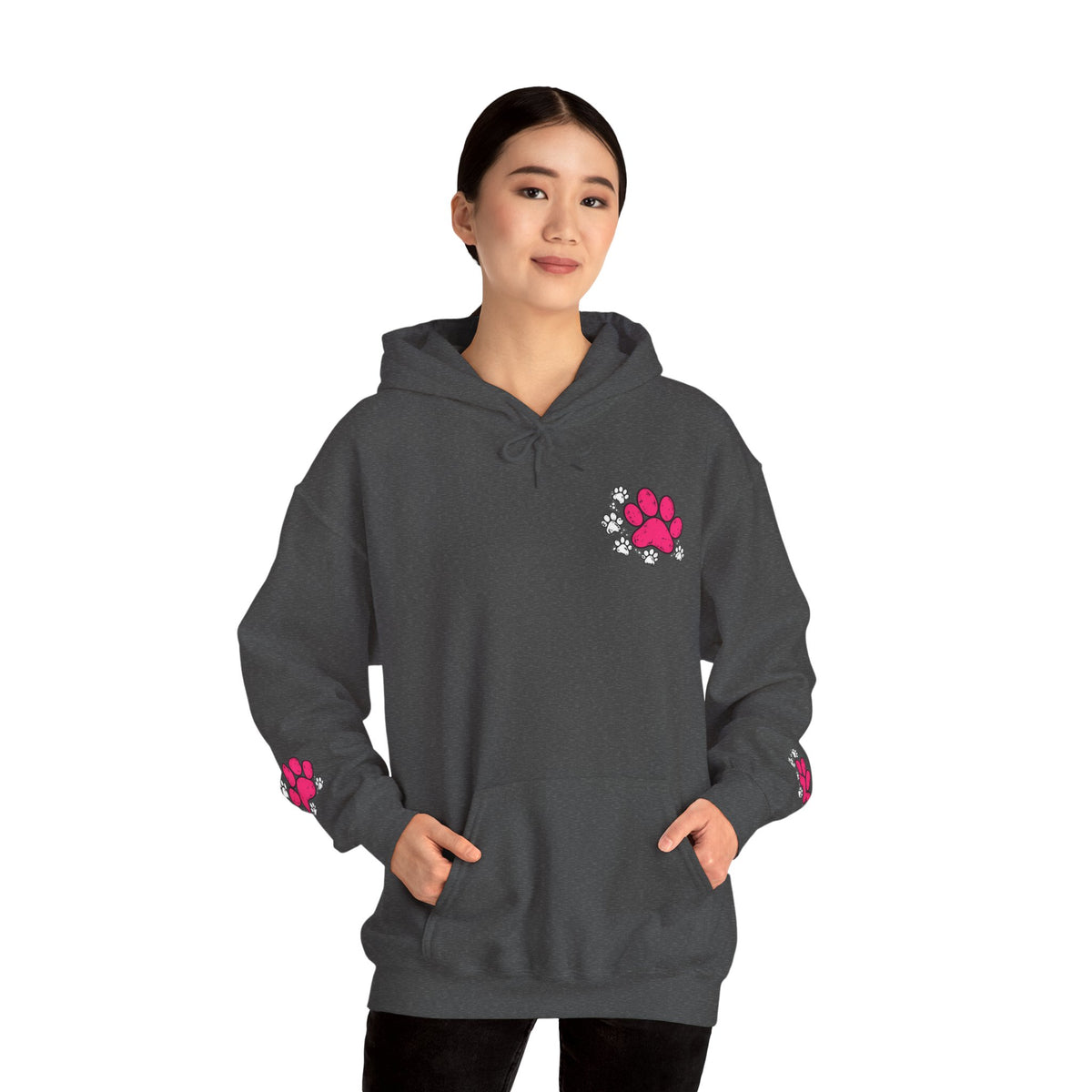 My Shadow Has Four Legs and a Tail Paw Print Hoodie