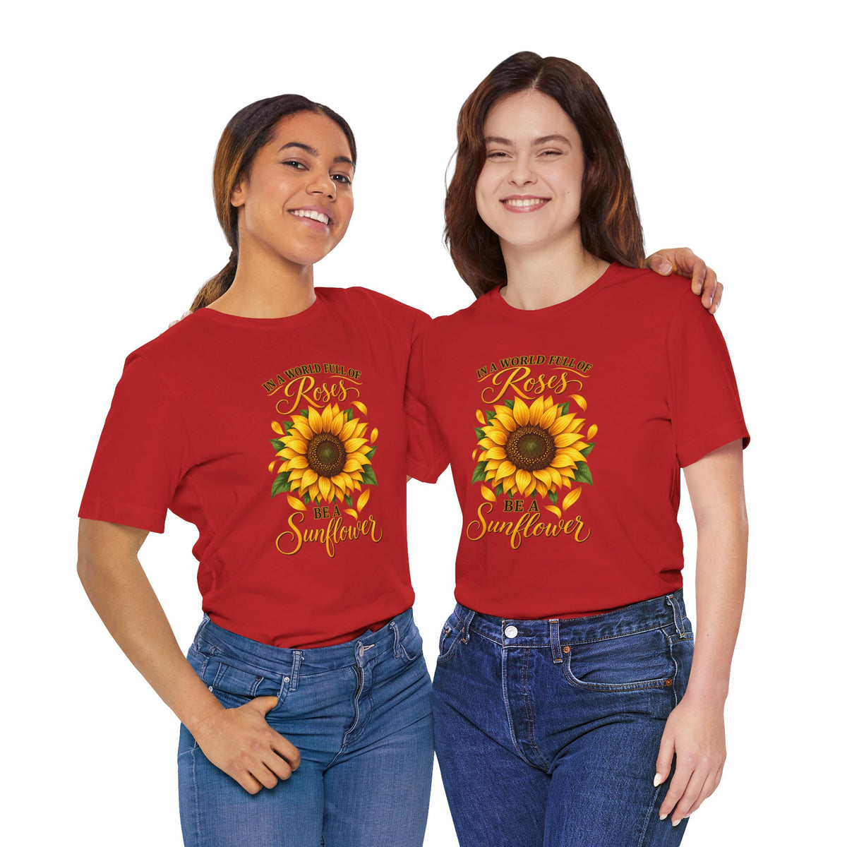 Be a Sunflower T-Shirt | Inspirational Floral Graphic