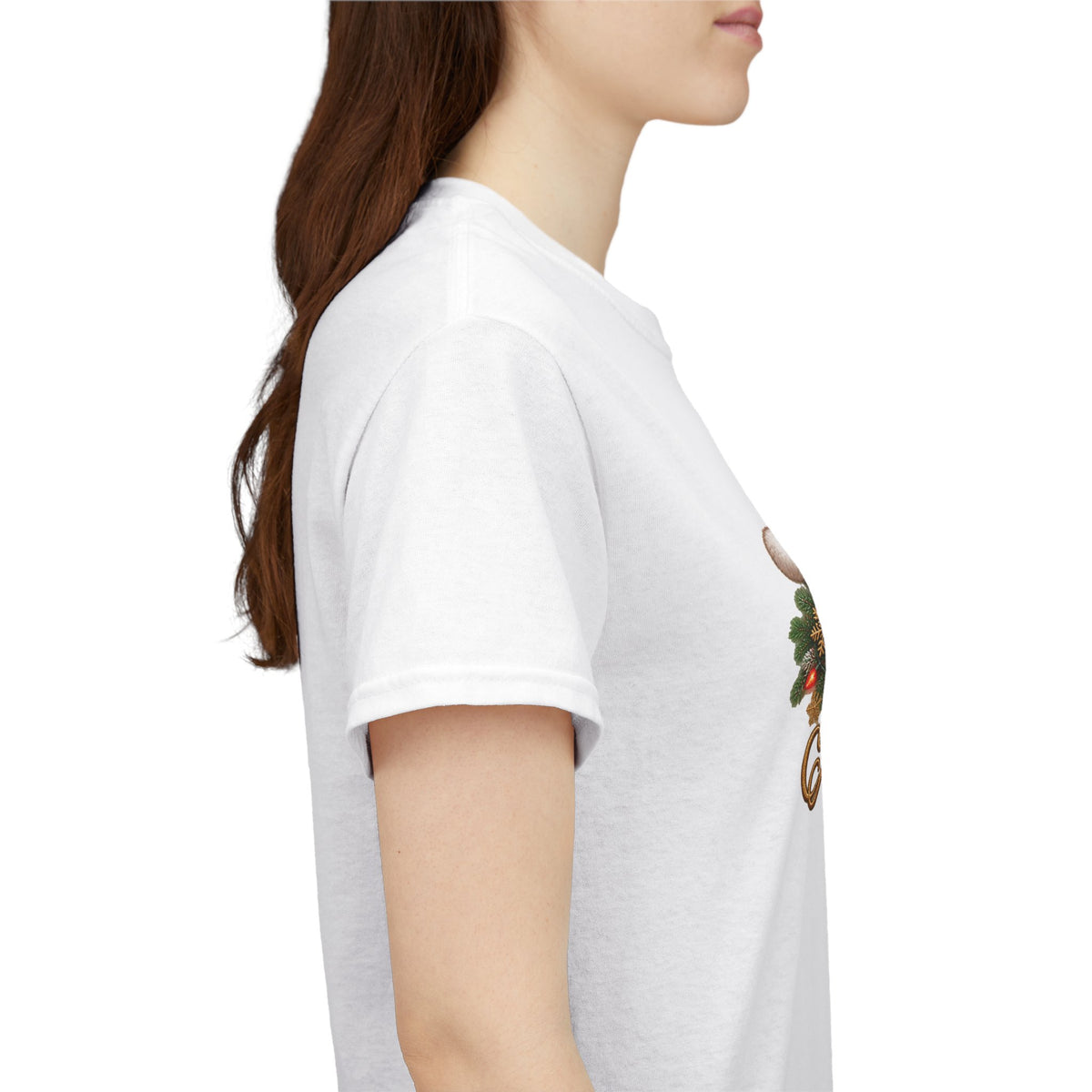 Merry Christmas Paw Prints Holiday Graphic Tee