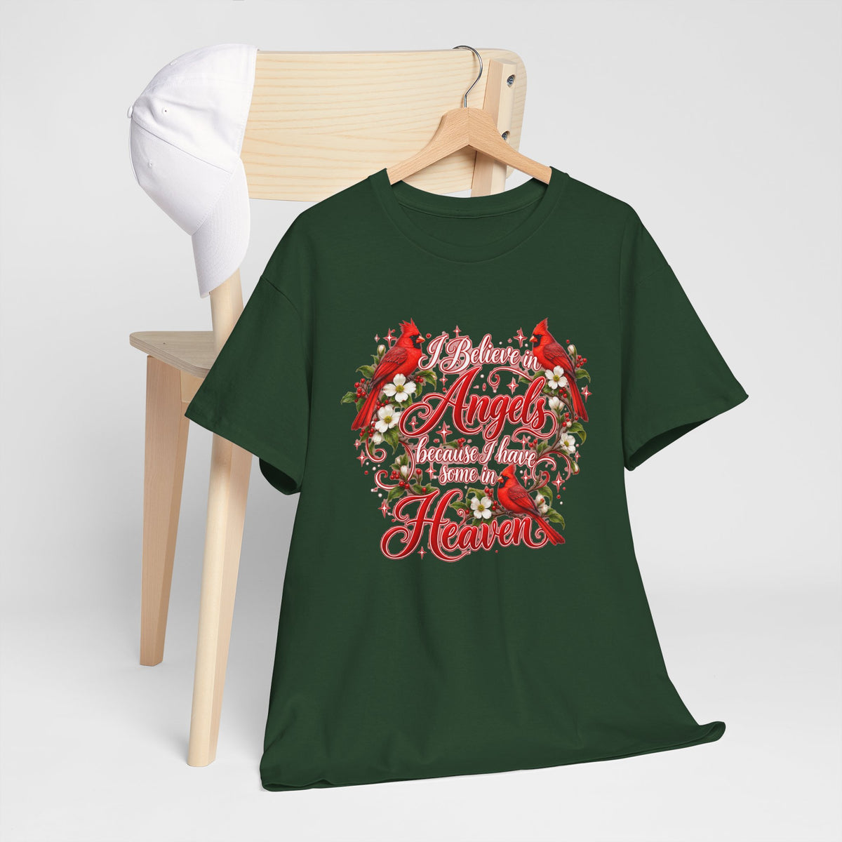 Angels from Heaven Cardinal Christmas T-Shirt