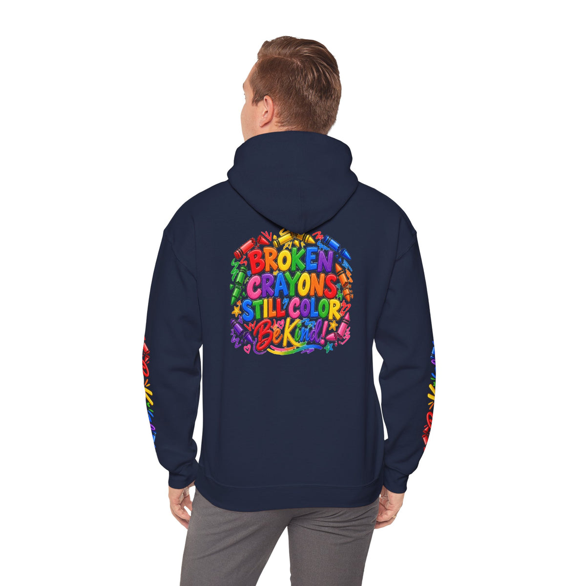 Broken Crayons Still Colorful Rainbow Art Hoodie