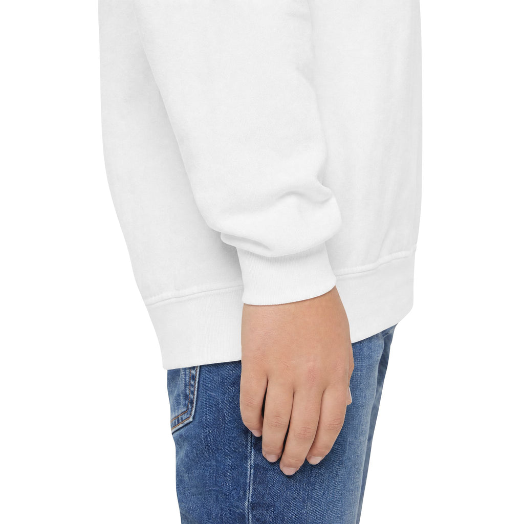 Youth Crewneck Sweatshirt — Cute Smiley "Stay Sweet" Graphic, Kids Cozy Pullover