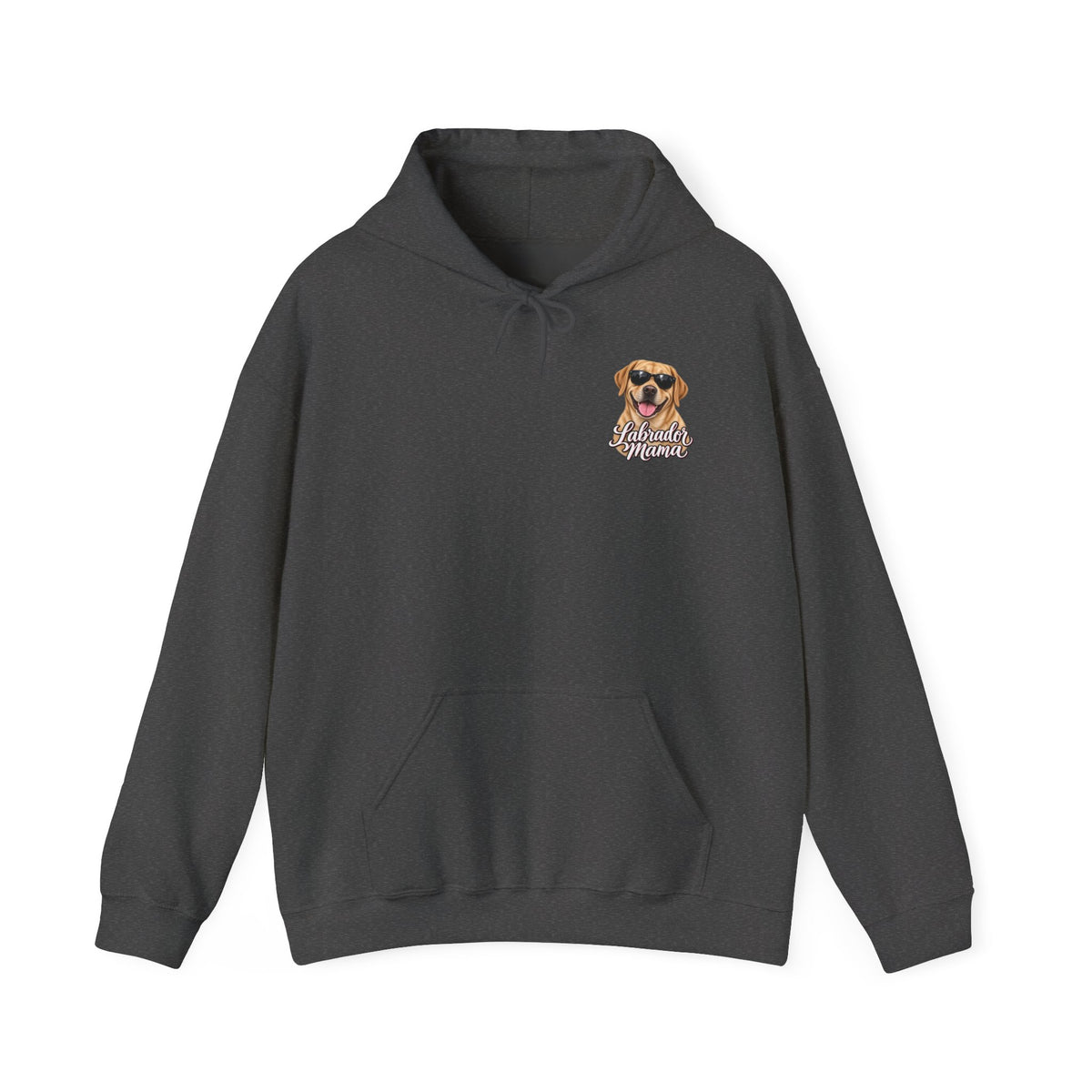 Labrador Mama Hoodie — Dog Mom Sweatshirt with Cute Sunglasses Lab Design