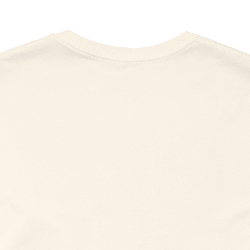 Autism Awareness Ribbon Chest Tee — 'Different, Not Less' Short Sleeve T-Shirt