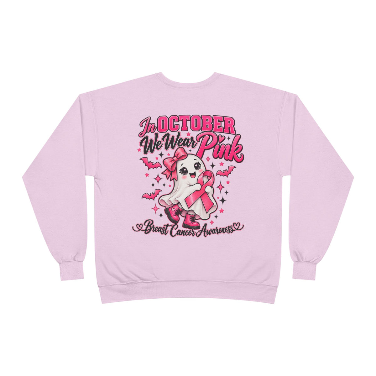 Breast Cancer Awareness Crewneck Sweatshirt – "In October We Wear Pink"