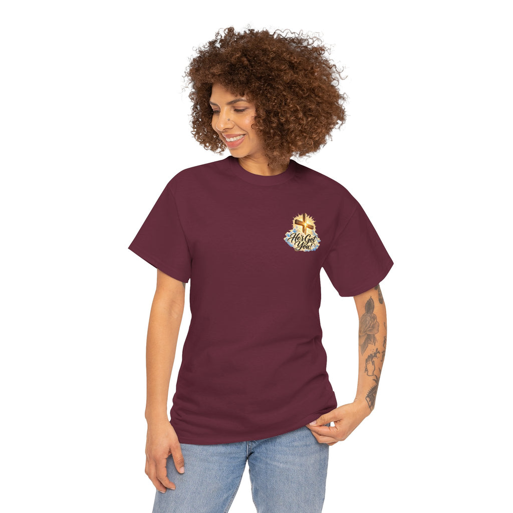 Don't Overthink It He's Got You Tee — Christian Cross Inspirational T‑Shirt
