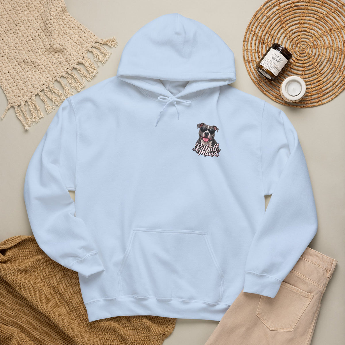 Pitbull Mama Hoodie — Cute Pitbull Dog Mom Pullover