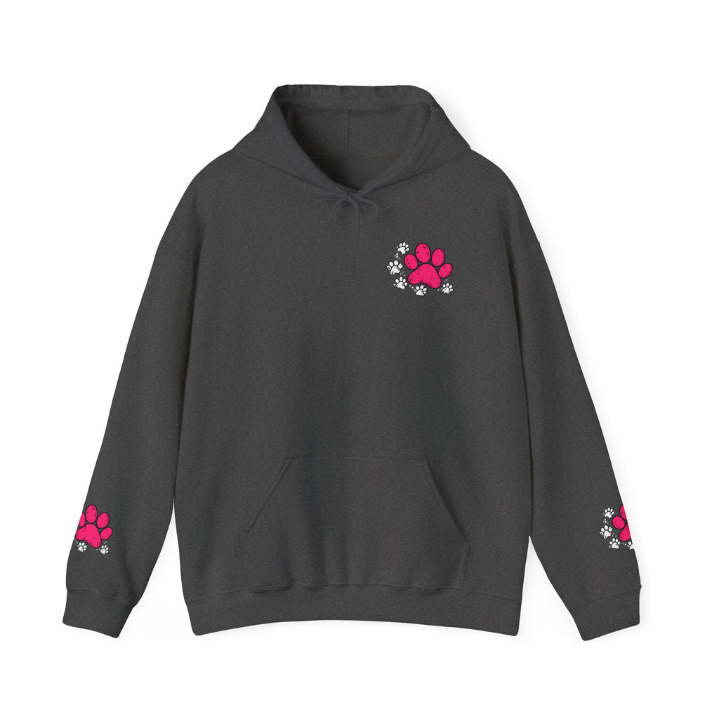 My Shadow Has Four Legs and a Tail Paw Print Hoodie