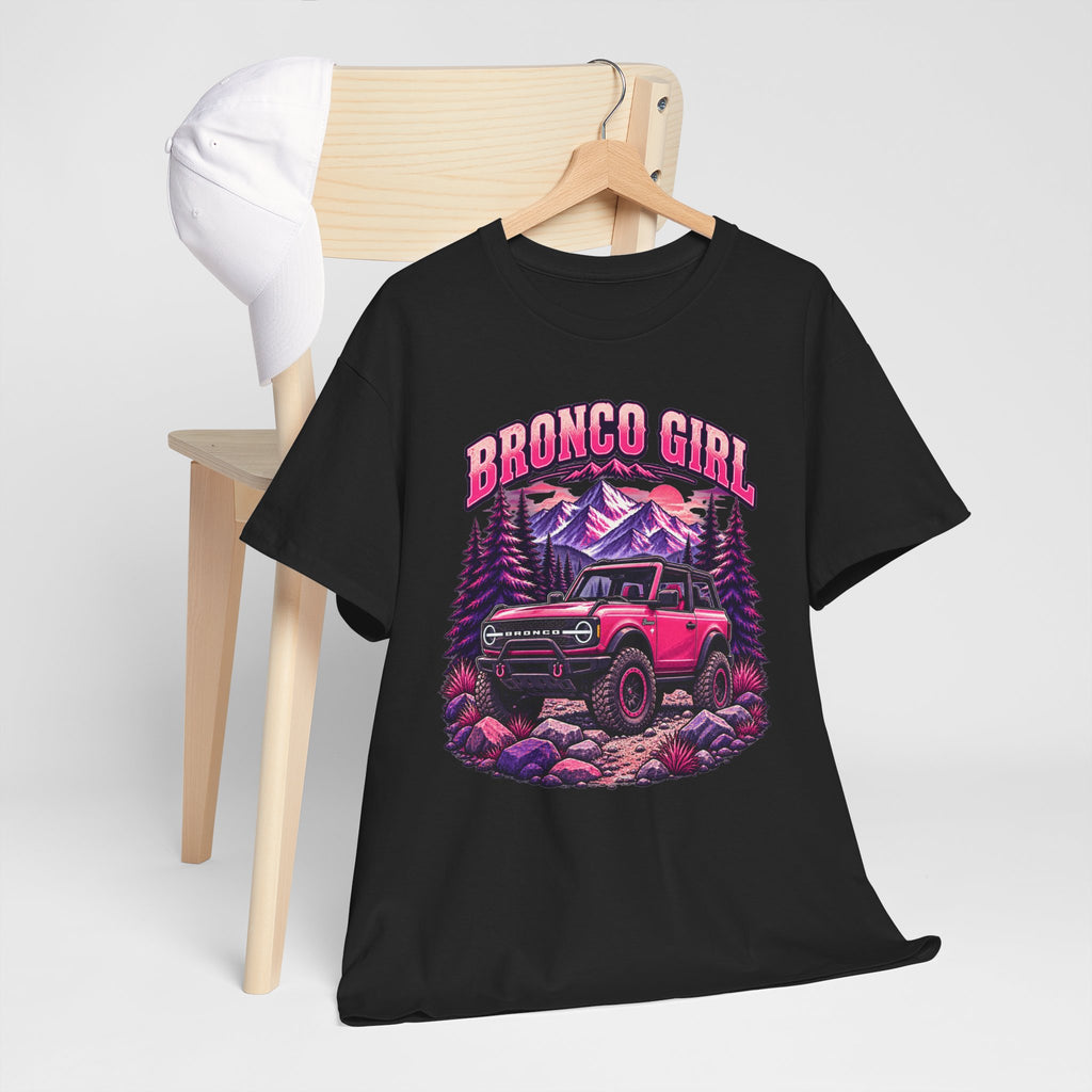 Bronco Girl T-Shirt – Pink Off-Road Truck Graphic Tee