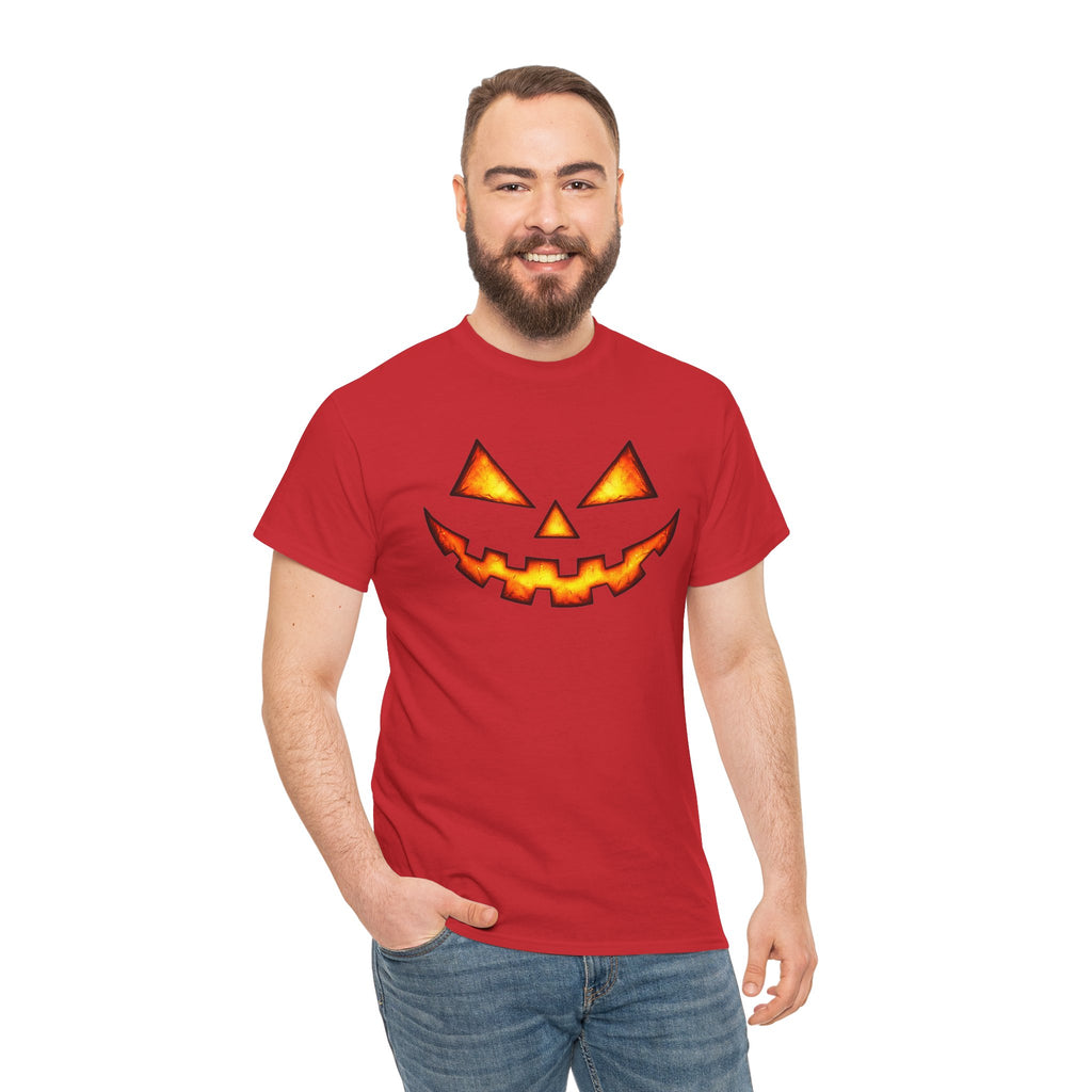 Jack-O'-Lantern Pumpkin Scary Face T-Shirt — Halloween Horror Costume Tee