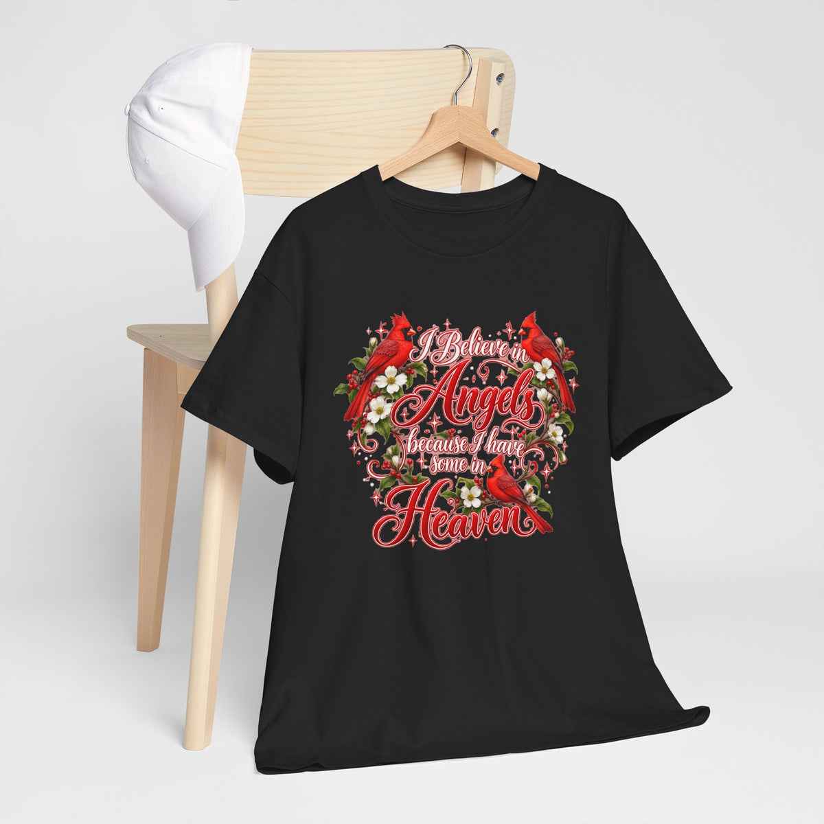 Angels from Heaven Cardinal Christmas T-Shirt