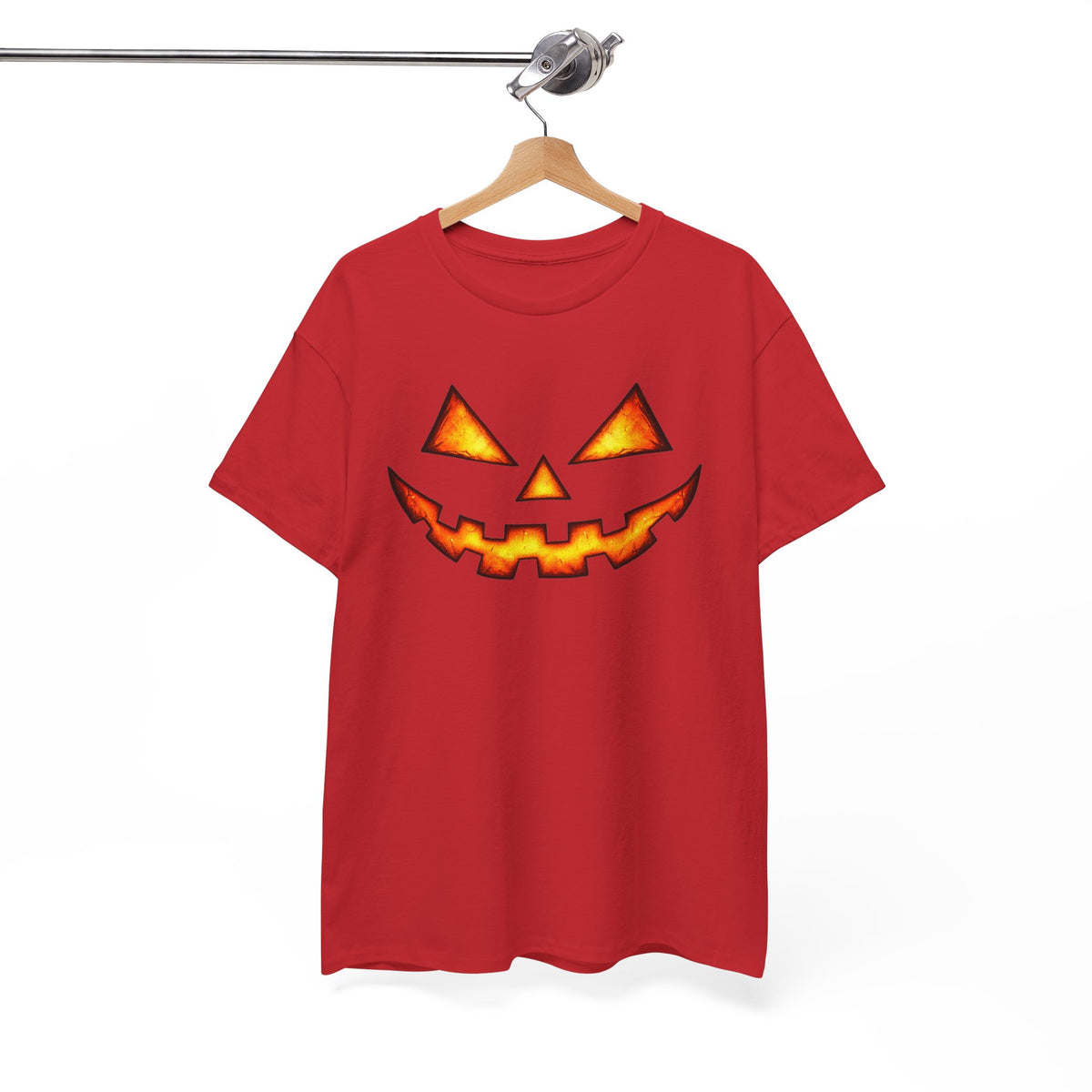 Jack-O'-Lantern Pumpkin Scary Face T-Shirt — Halloween Horror Costume Tee