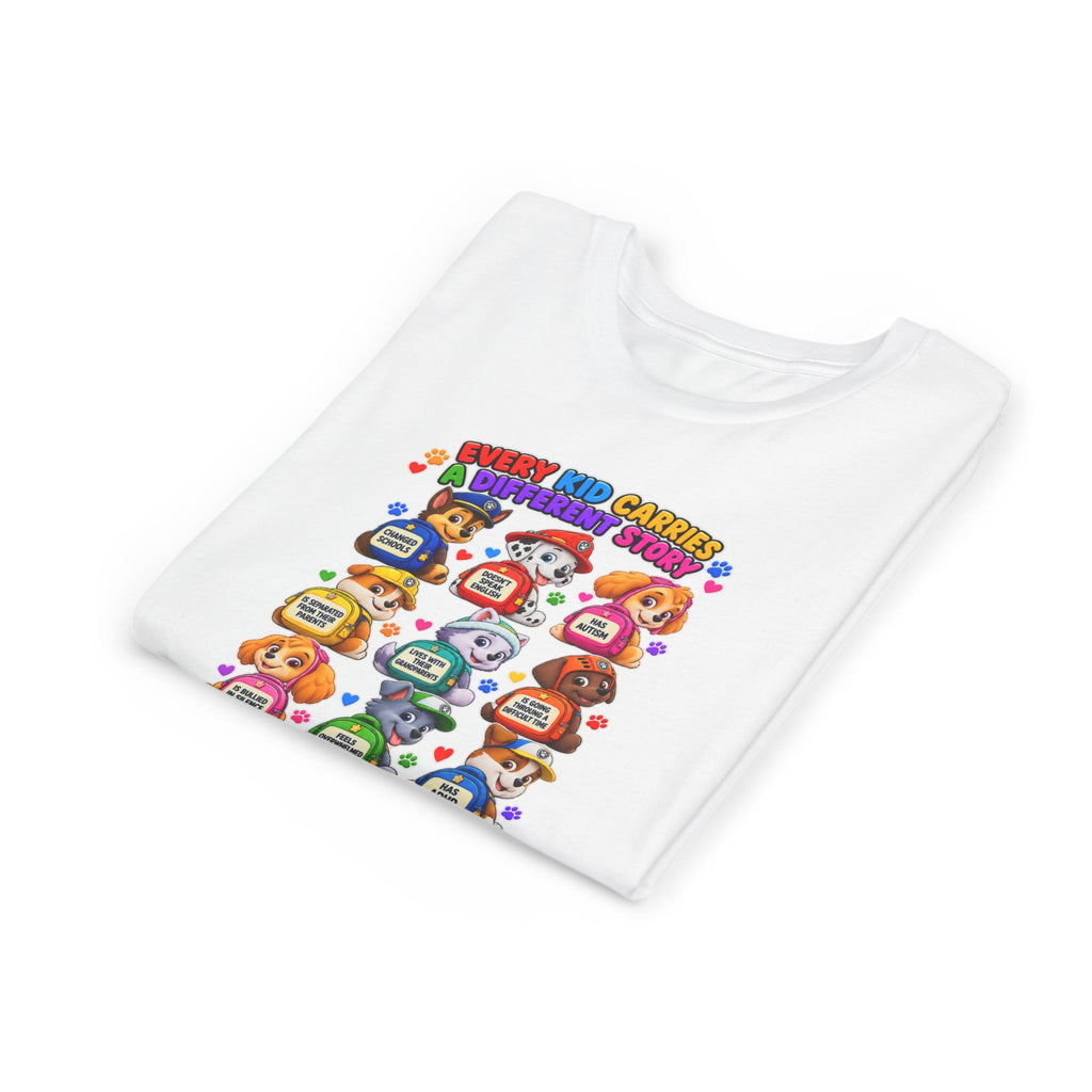 Be Kind Youth Short Sleeve Tee – Colorful Cartoon Character Shirt
