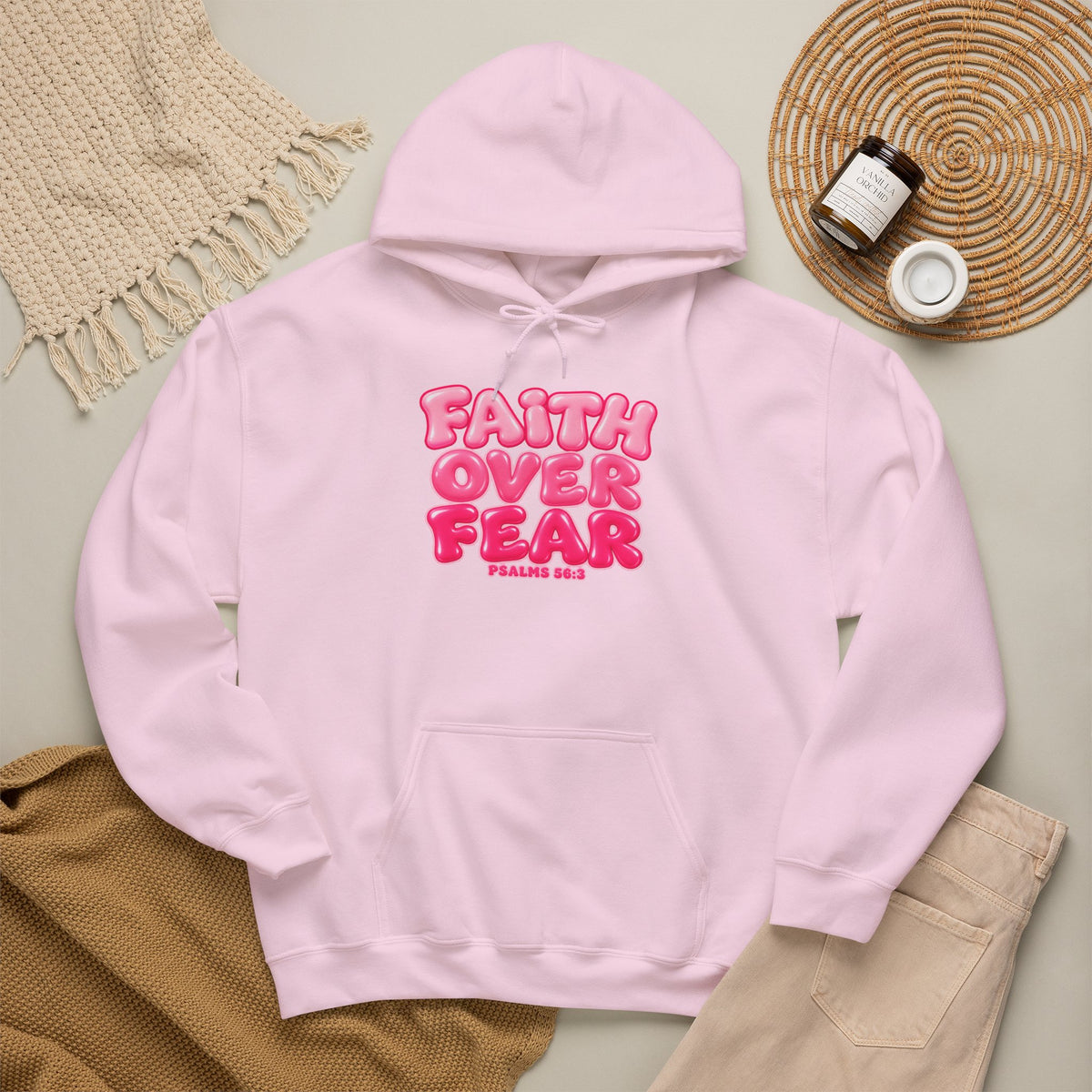 Faith Over Fear Inspirational Hoodie