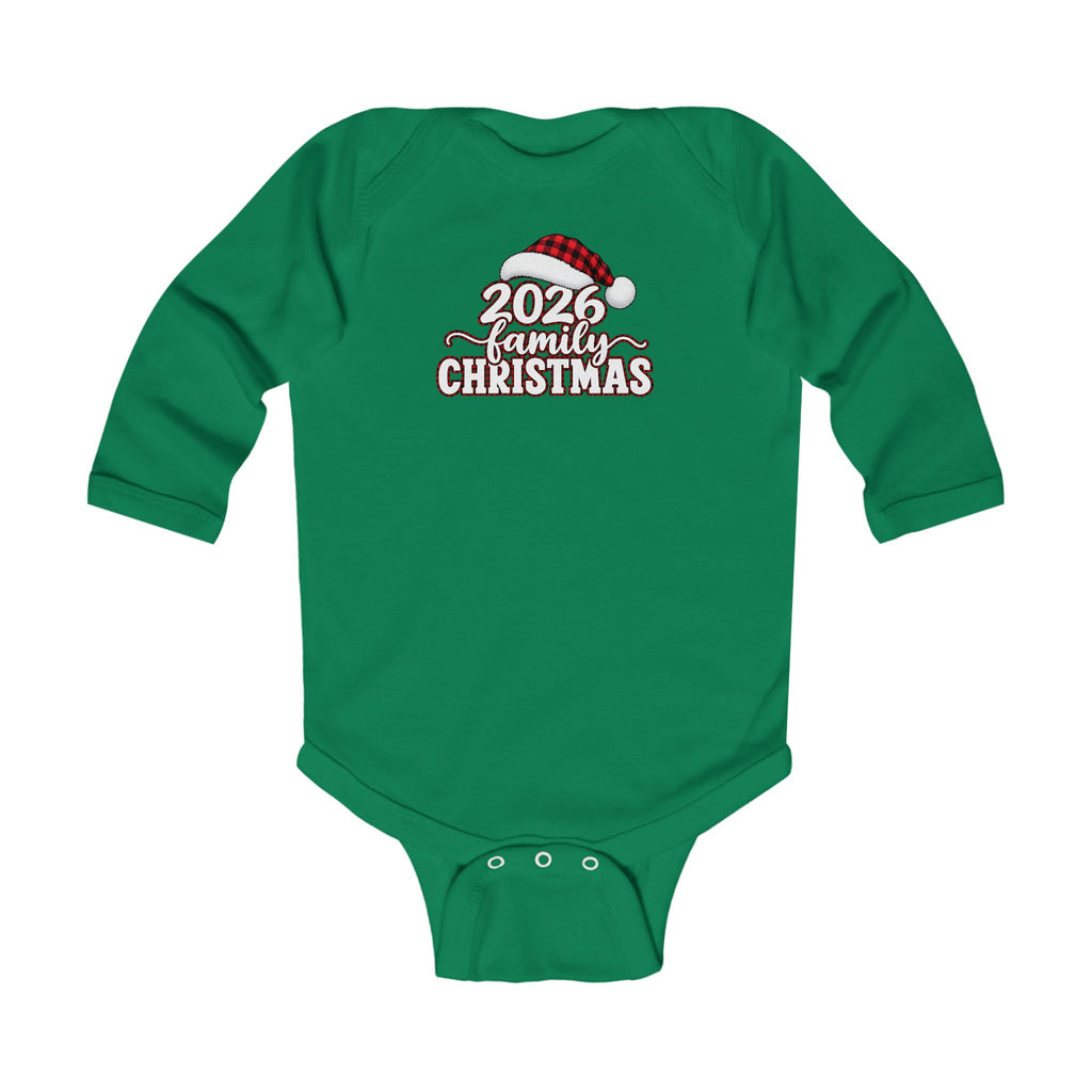 2026 First Christmas Infant Long Sleeve Bodysuit