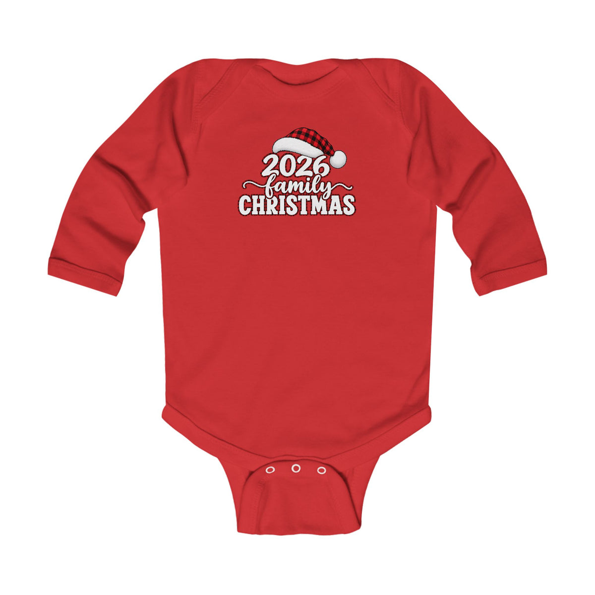 2026 First Christmas Infant Long Sleeve Bodysuit