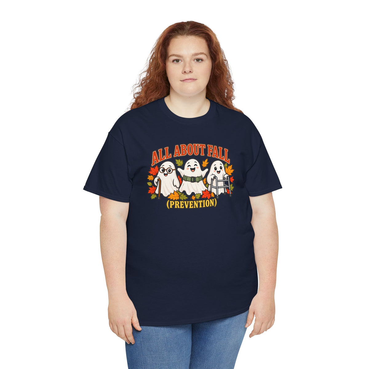 All About Fall (Prevention) Ghost Tee — Cute Halloween Autumn T-Shirt