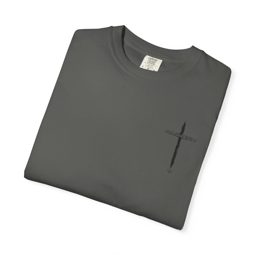 Christian Cross T-Shirt — 'The Way, The Truth, The Life' Religious Tee