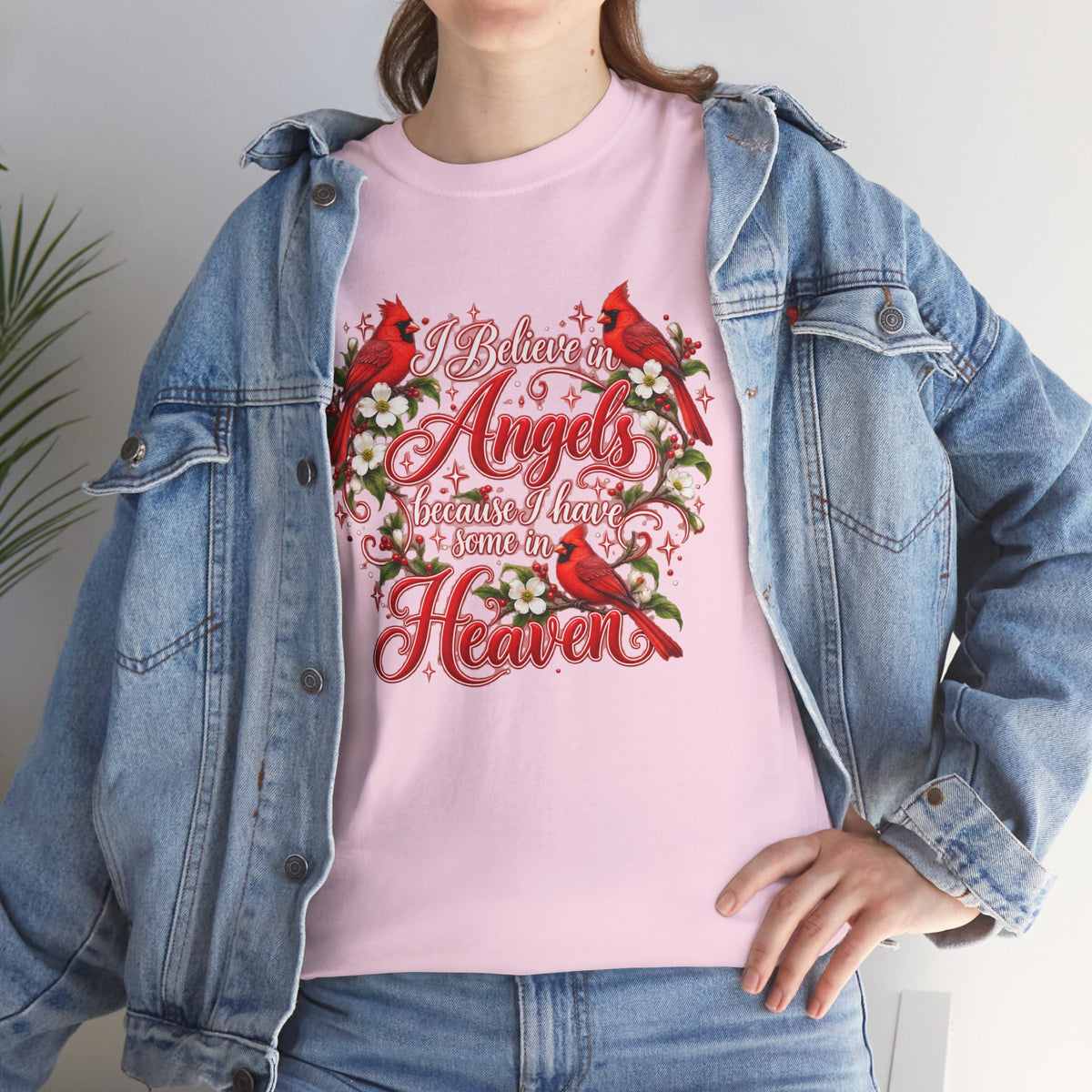 Angels from Heaven Cardinal Christmas T-Shirt