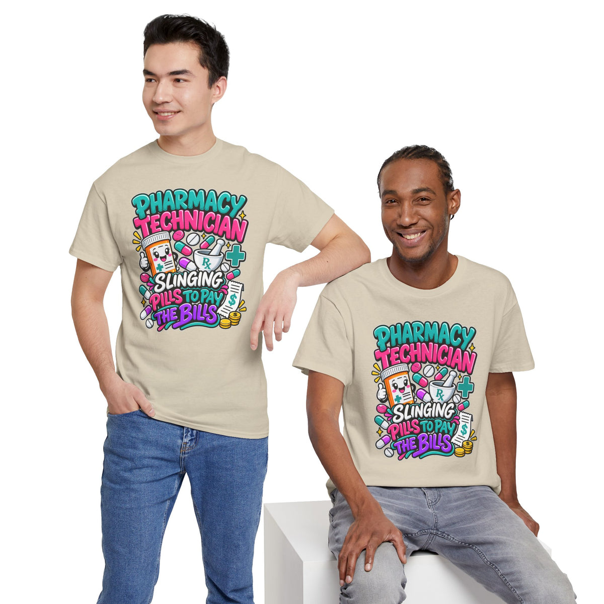 Pharmacy Technician T‑Shirt — "Slinging Pills to Pay the Bills" Graphic Tee