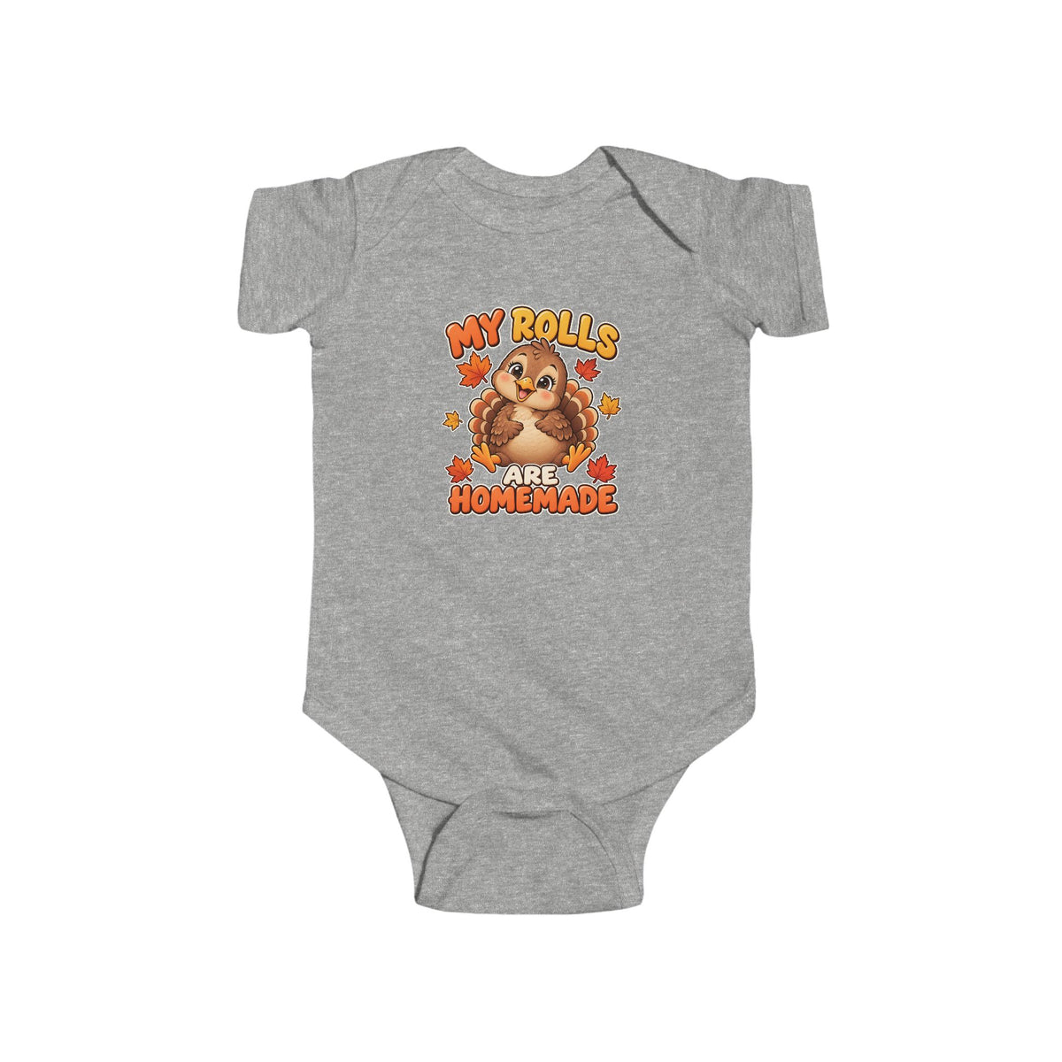 Infant Bodysuit - "My Rolls Were Homemade" Cute Dachshund Baby Onesie