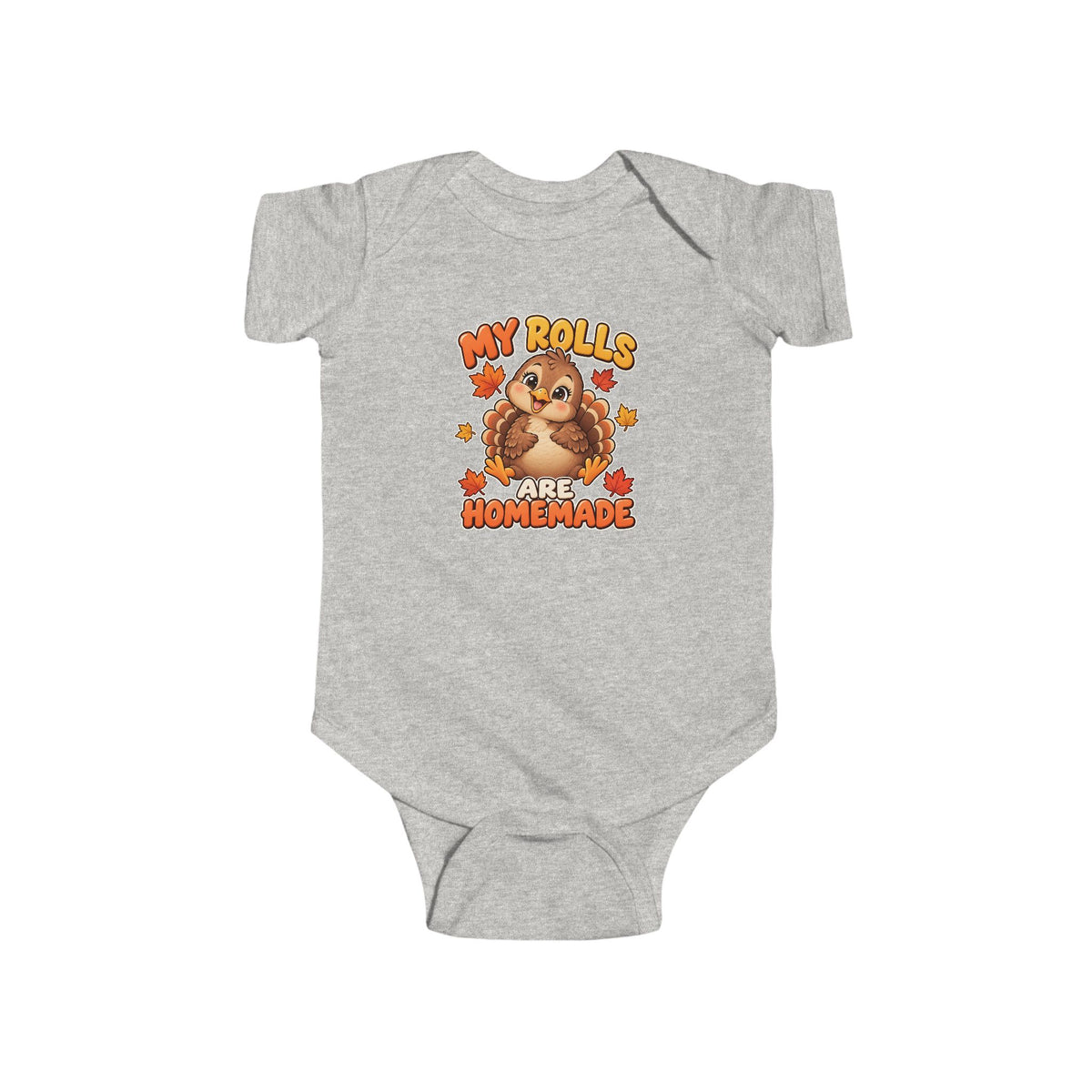 Infant Bodysuit - "My Rolls Were Homemade" Cute Dachshund Baby Onesie