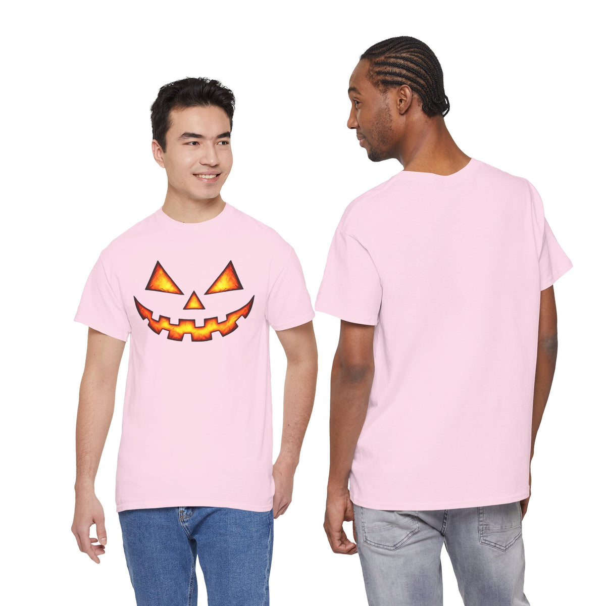 Jack-O'-Lantern Pumpkin Scary Face T-Shirt — Halloween Horror Costume Tee